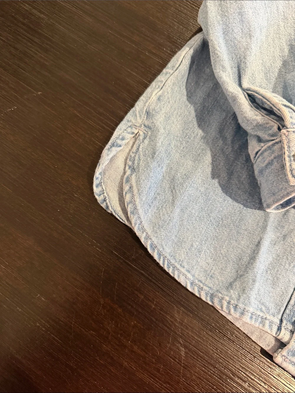 GAP Light Blue Denim Button-Down Shirt